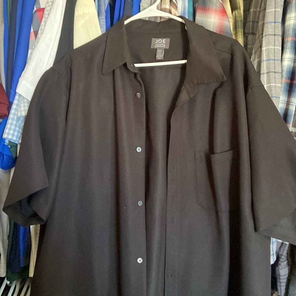Black button down